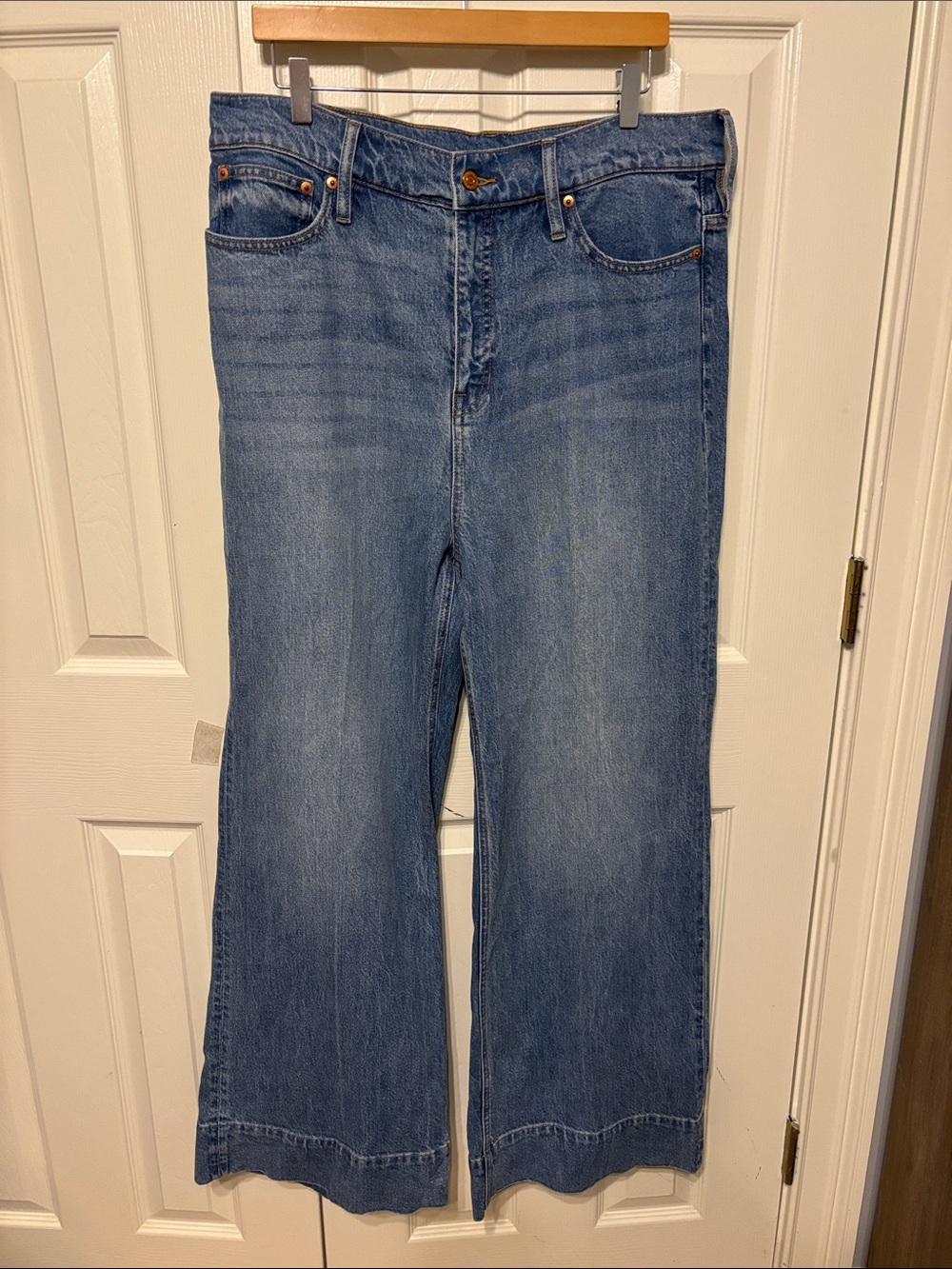 J. Crew High-Rise Wide Leg Plus Denim Trouser Jeans